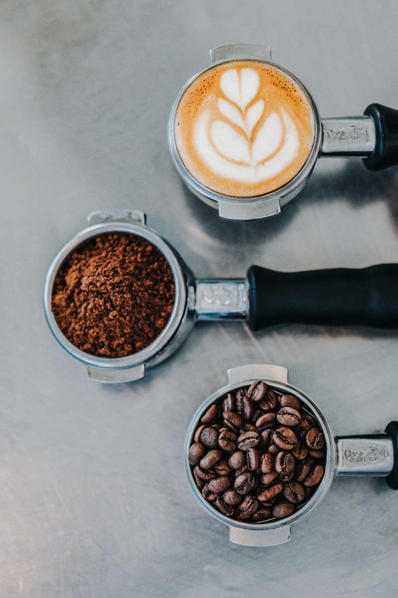 Small group coffee workshop with tasting cups on the bar